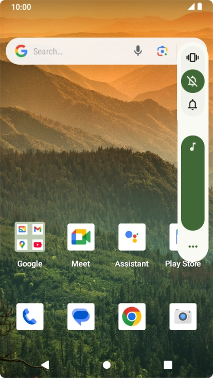 Press the sound icon to turn off silent mode.