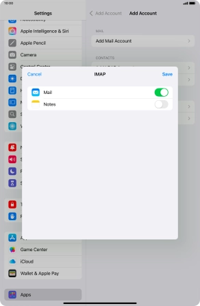 Press Save. Your email account has now been set up. To select more settings for incoming and outgoing server, proceed with the following steps.