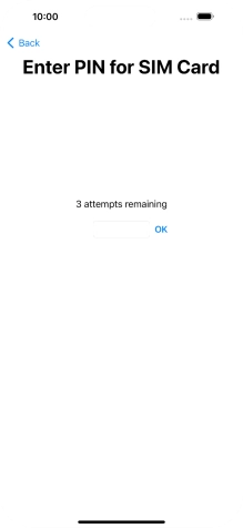 If your SIM is locked, key in your PIN and press OK.