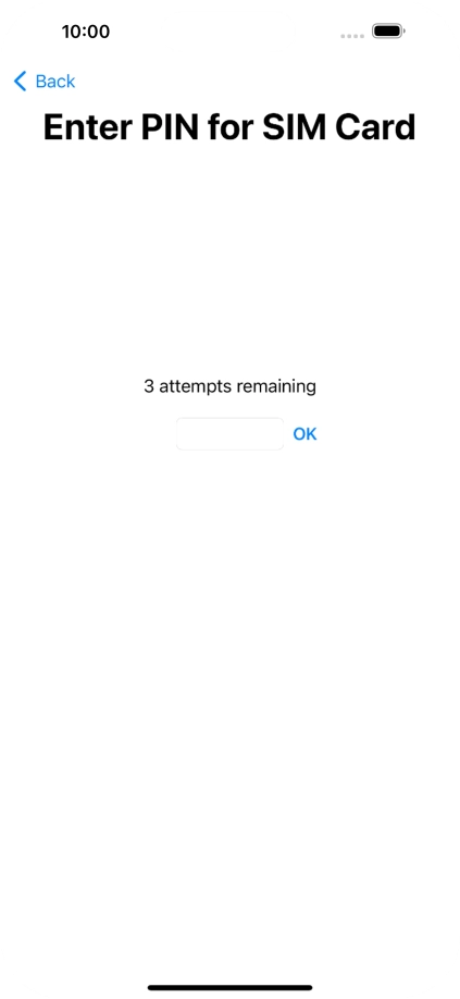 If your SIM is locked, key in your PIN and press OK.