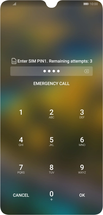 If you're asked to key in your PIN, do so and press OK.