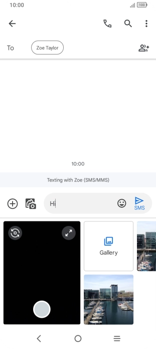 Press Gallery and go to the required folder.