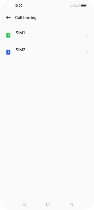 Press the name of the SIM.