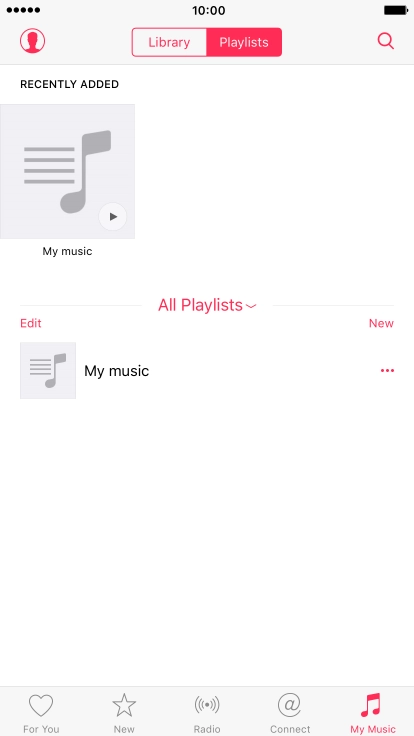 Press the search icon and key in the required search word (song, album or artist).