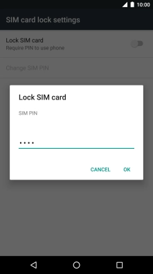 Key in your PIN and press OK.
