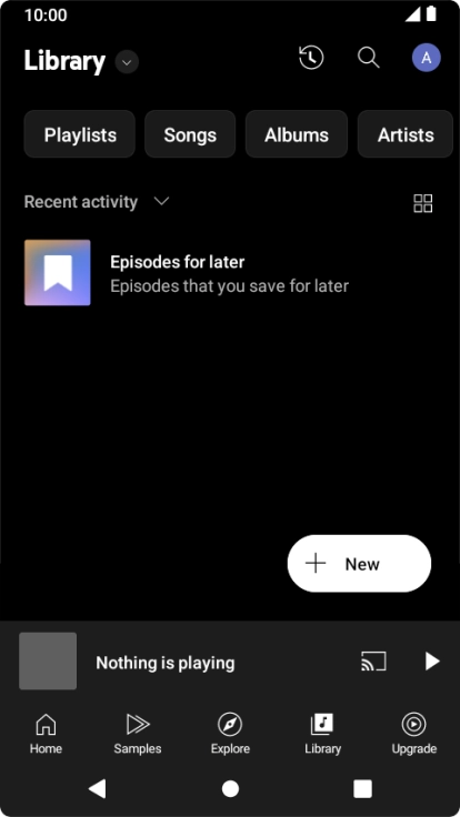 Press the drop down list.