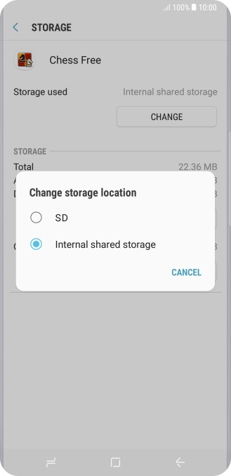 Press the name of the memory card.