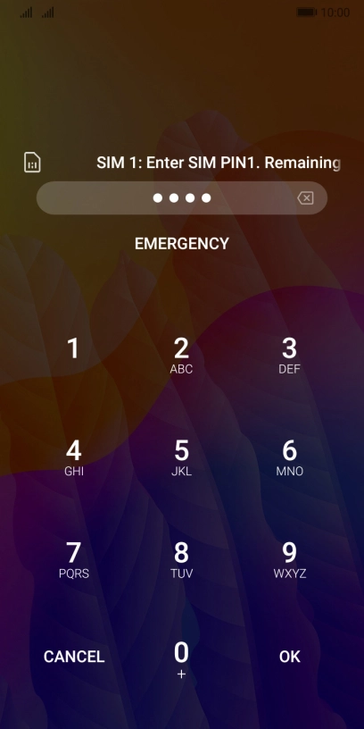If you're asked to key in your PIN, do so and press OK.