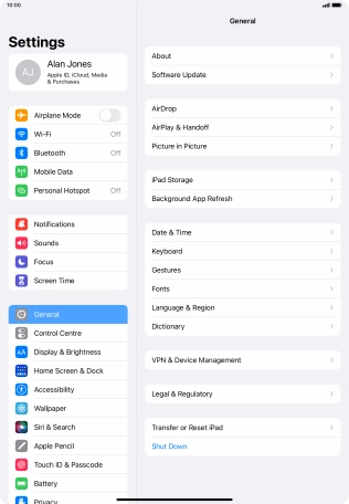 Press Background App Refresh.