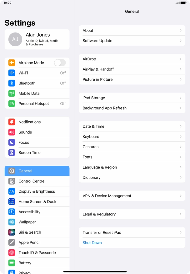 Press Background App Refresh.