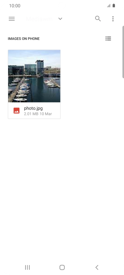 Press the required file.