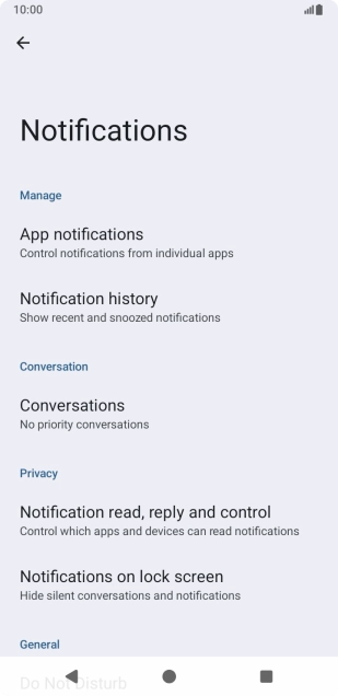Press App notifications.