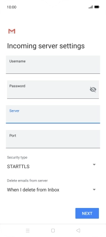 Press the field below 