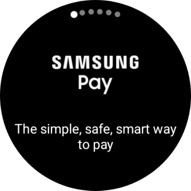 Press and hold the Return key to activate Samsung Pay.