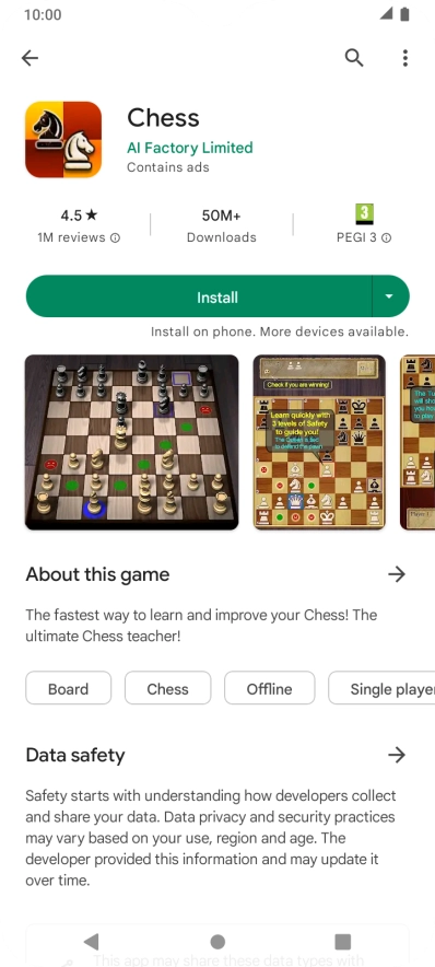 Press the Home key to return to the home screen.