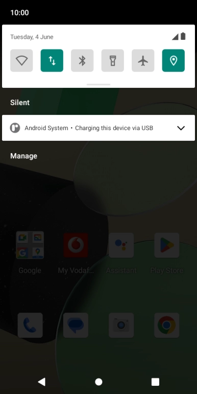 Press the drop down list.
