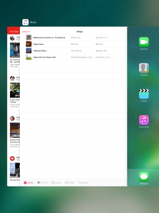 Slide the required application upwards to end it.