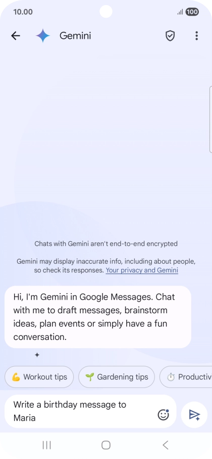 Write or say in your own words which topic you would like to use.