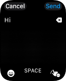 Press the input icon.