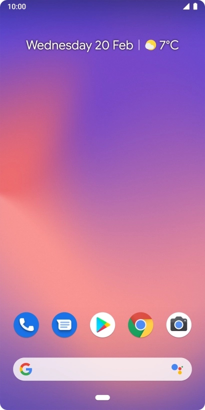 Slide two fingers downwards starting from the top of the screen.