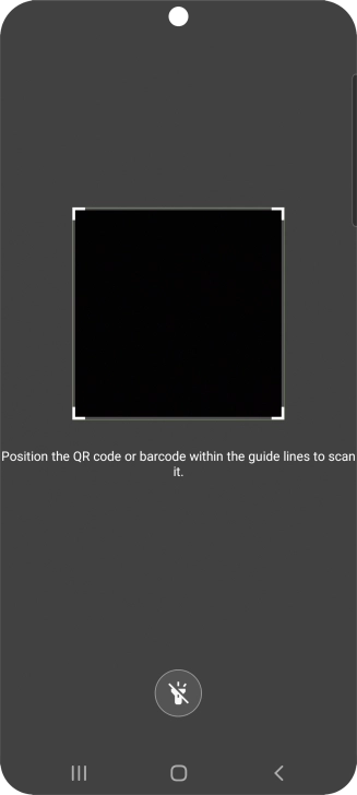 Place the QR code you've received inside the phone camera frame to scan the code.