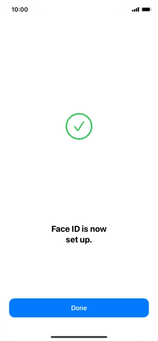 Press Done. If you haven't previously selected a phone lock code, key in a code of your own choice twice.