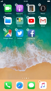 Press the delete icon.