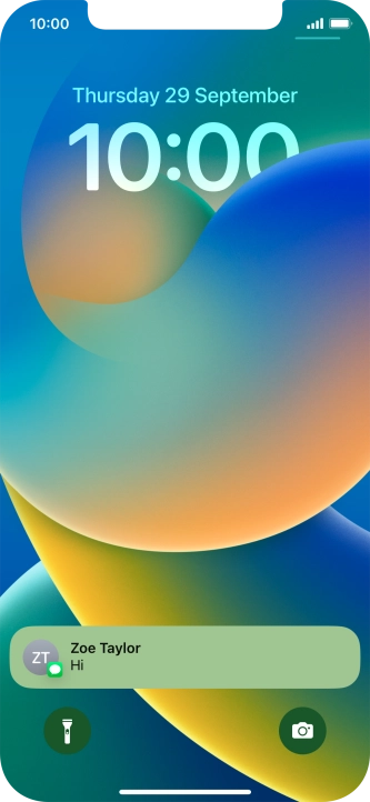 Press the required notification and follow the instructions on the screen to use the selected function.