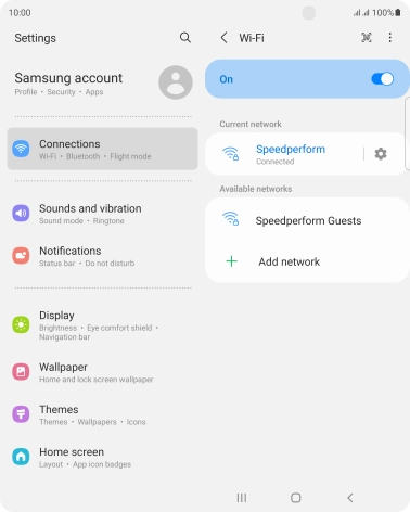 Press the Home key to return to the home screen.