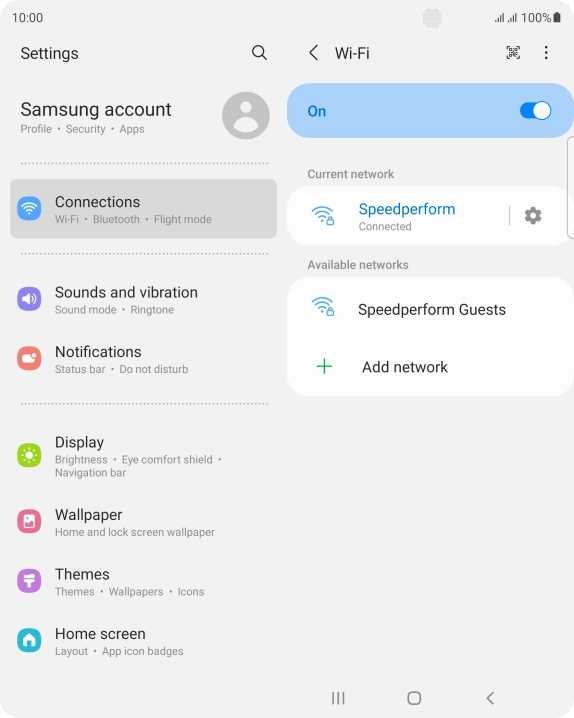 Press the Home key to return to the home screen.