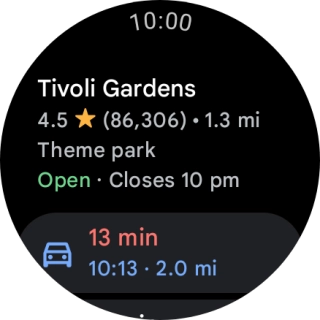 Press the required mode of transportation.