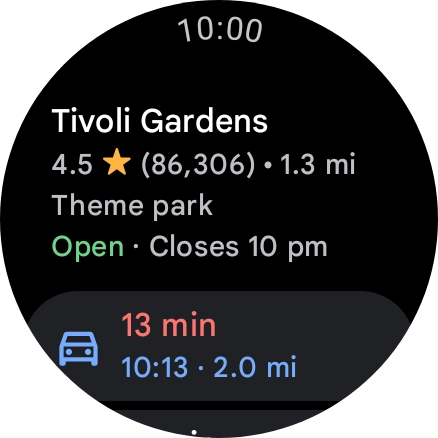 Press the required mode of transportation.