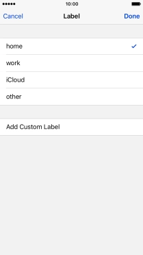Press the required email type.