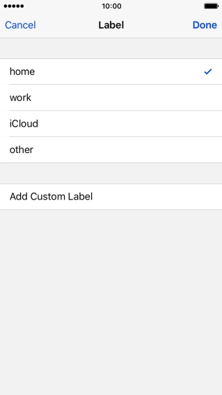Press the required email type.
