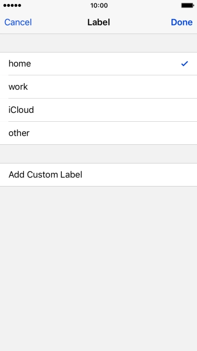 Press the required email type.