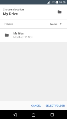 Press the new folder icon.