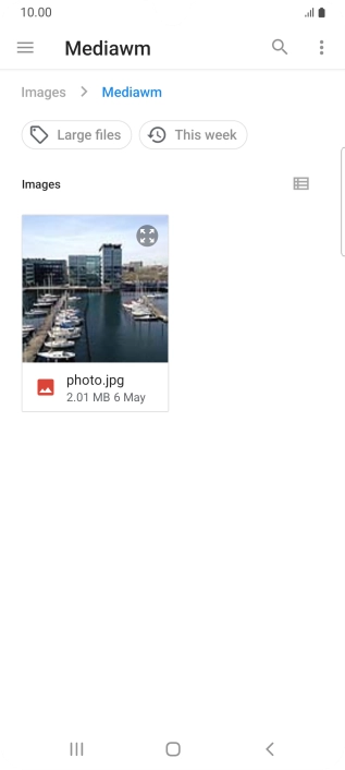 Press the required file.