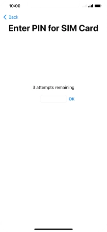 If your SIM is locked, key in your PIN and press OK.