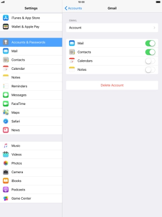 Press the Home key to return to the home screen.