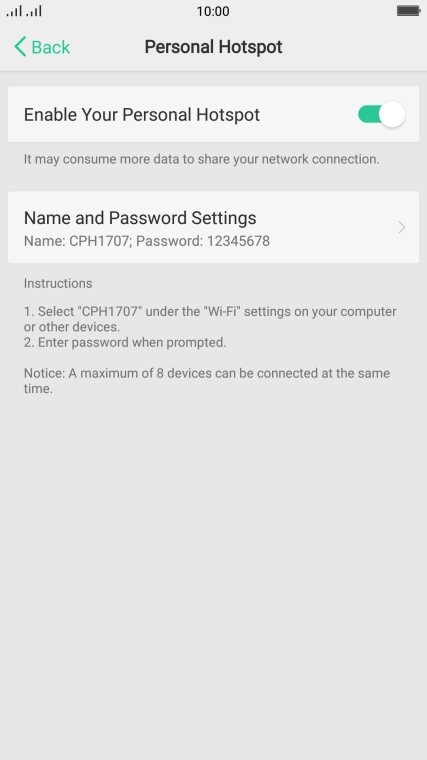 Press the Home key to return to the home screen.