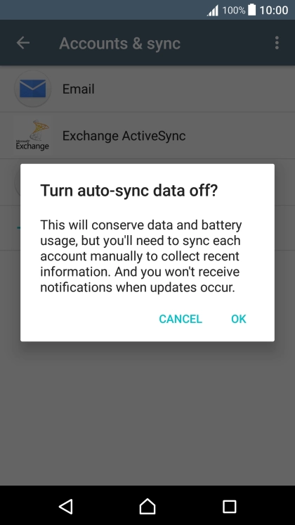 If you turn off the function, press OK.
