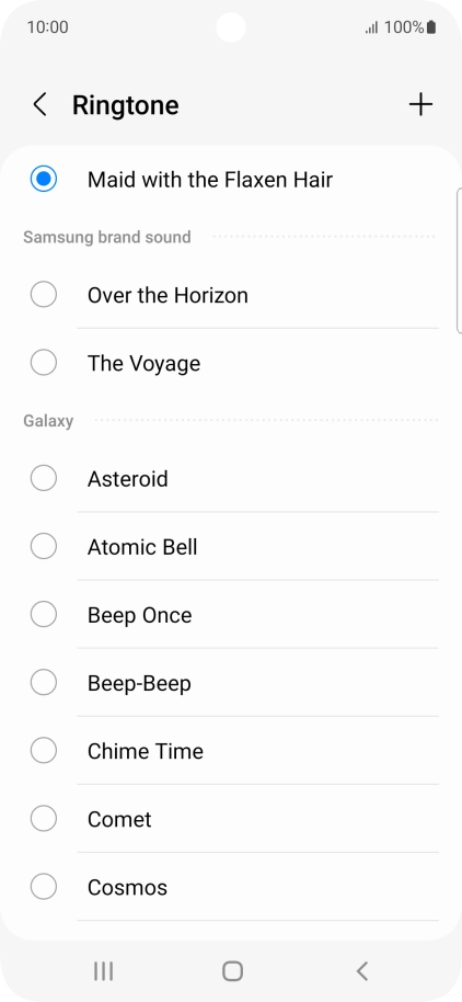 Press the Home key to return to the home screen.