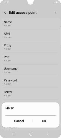 Key in http://pxt.vodafone.net.au/pxtsend and press OK.