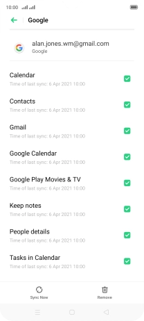 Press the Home key to return to the home screen.
