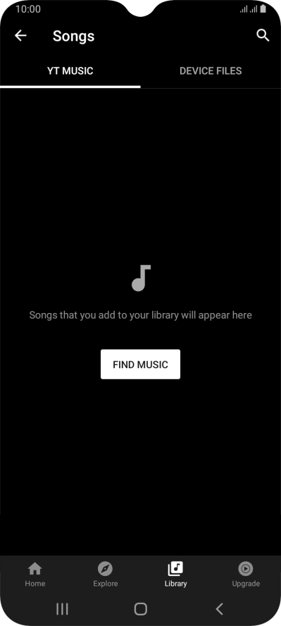 Press DEVICE FILES and go to the required audio file.