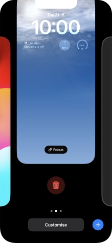 Press the delete icon.