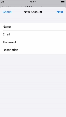 Press Description and key in the required name.