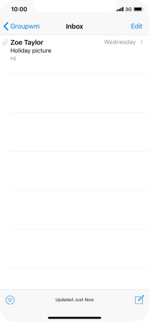 Press the new email message icon.