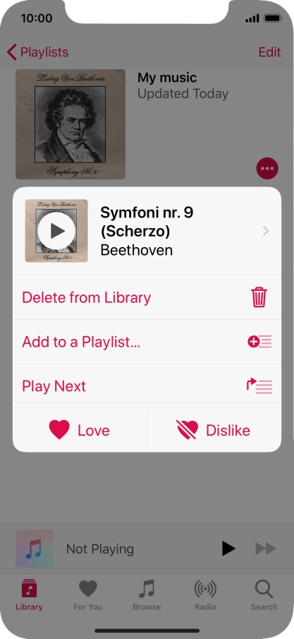 Press the required function and follow the instructions on the screen to use the selected function.