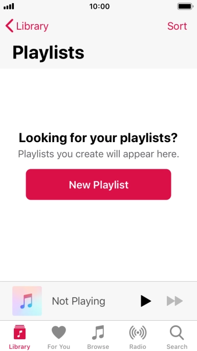 Press New Playlist.
